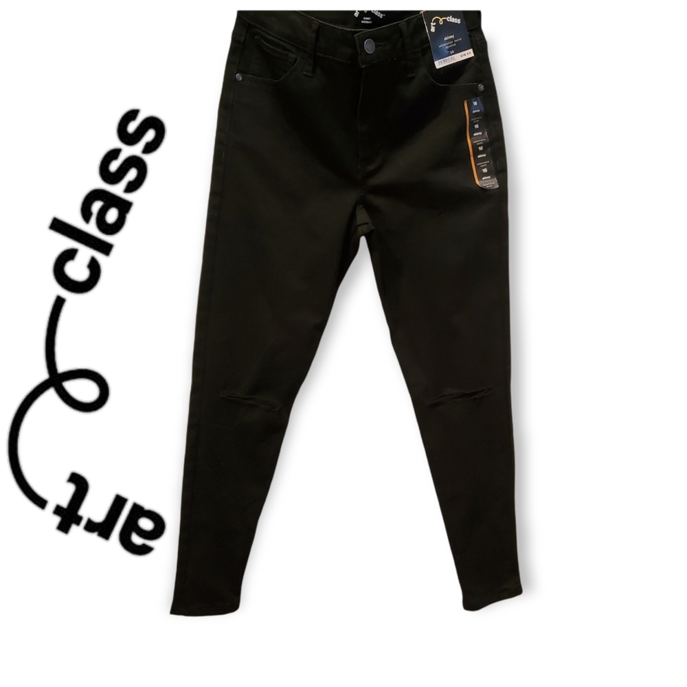 Girls Distressed Skinny Jeans